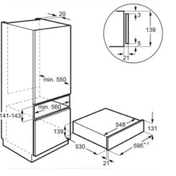 AEG KDK911424T 14cm Warming Drawer - Matt Black -Home Kitchen l a lae99007 3