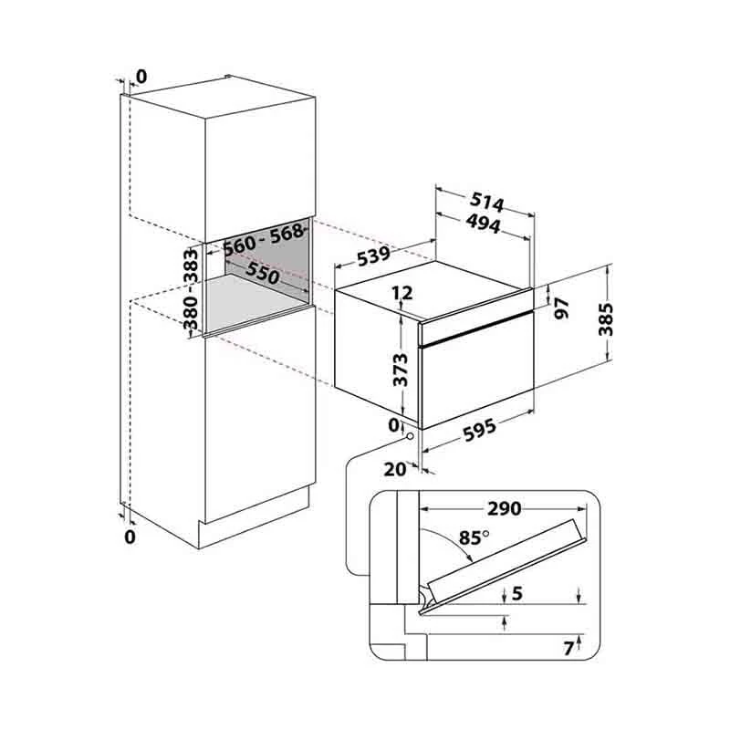 Hotpoint MD 554 IX H Built-In Microwave & Grill - Stainless Steel 8 Hotpoint MD 554 IX H Built-In Microwave & Grill - Stainless Steel - Image 6