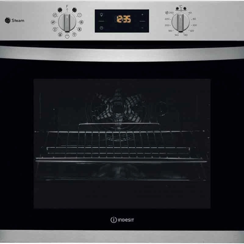 Indesit KFWS 3844 H IX UK Built-In Single Electric Oven - Stainless Steel 3 Indesit KFWS 3844 H IX UK Built-In Single Electric Oven - Stainless Steel