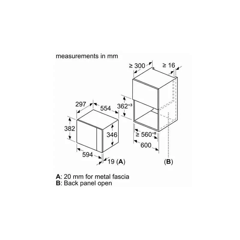 Neff N50 HLAWD23N0B Built-In Microwave - Black 7 Neff N50 HLAWD23N0B Built-In Microwave - Black - Image 5