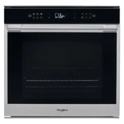 Whirlpool W7 OM4 4BPS1 P BuiIt In Single Pyrolytic Oven - Black & St/Steel