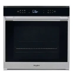 Whirlpool W7 OM4 4S1 P BuiIt In Single Pyrolytic Oven - Black & St/Steel