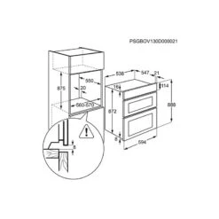 Zanussi ZKHNL3W1 Built-In Double Electric Oven - White