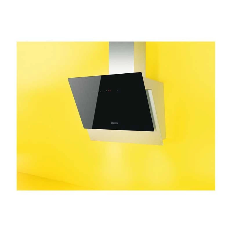 Zanussi ZFV916Y 60cm Angled Chimney Hood - Stainless Steel & Black Gloss 5 Zanussi ZFV916Y 60cm Angled Chimney Hood - Stainless Steel & Black Gloss - Image 3