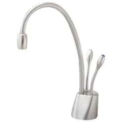 InSinkErator HC1100 Steaming Hot/Cold Kitchen Tap (Tap Only) - Brushed Steel - 44318B