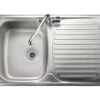 Leisure Linear Compact 1 Bowl Inset Kitchen Sink Reversible - Stainless Steel - LR8001/ -Home Kitchen lr8001
