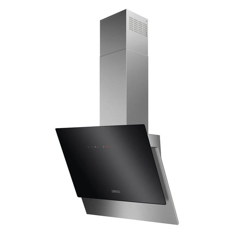 Zanussi ZFV916Y 60cm Angled Chimney Hood - Stainless Steel & Black Gloss 3 Zanussi ZFV916Y 60cm Angled Chimney Hood - Stainless Steel & Black Gloss
