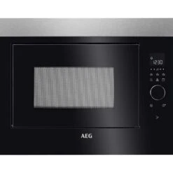 AEG MBE2658DEM Built In Microwave & Grill - Black & Stainless Steel