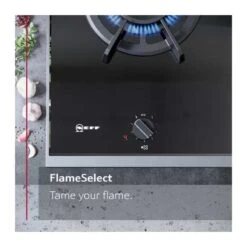 Neff N90 N23TS29N0 30cm Domino Glass Gas Hob - Black -Home Kitchen n e neff n23ts29n0 6