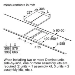 Neff N90 N23TS29N0 30cm Domino Glass Gas Hob - Black -Home Kitchen n e neff n23ts29n0 9