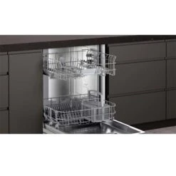 Neff N50 S145ITS04G Semi Integrated 12 Place 60cm Dishwasher With Home Connect - Stainless Steel -Home Kitchen n e neff n50 s145its04g 12 place 60cm dishwasher open