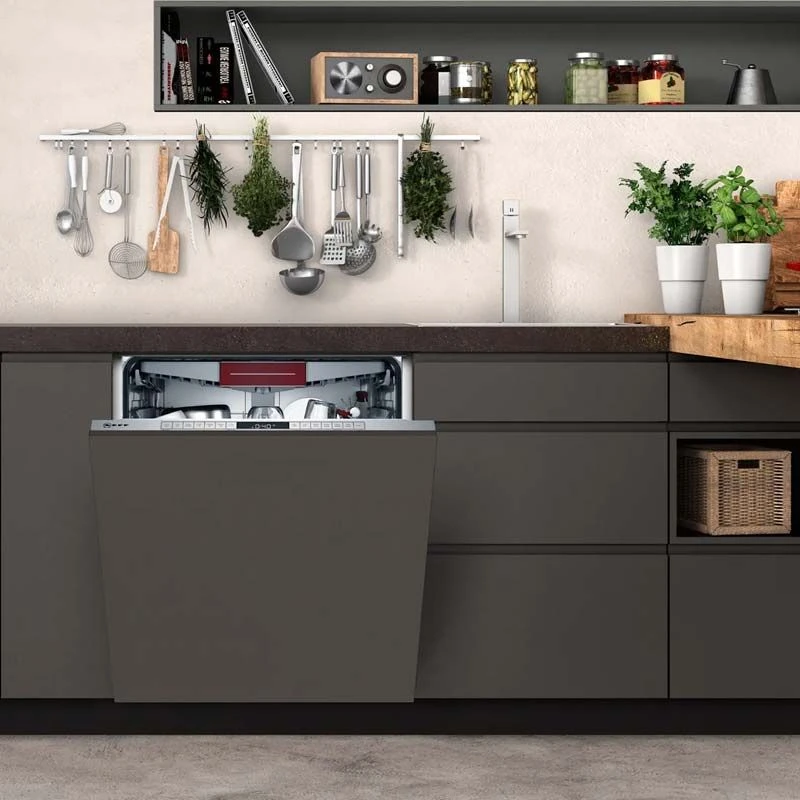 Neff N50 S295HCX26G Fully Integrated 14 Place XL Height 60cm Dishwasher With Home Connect - Black 4 Neff N50 S295HCX26G Fully Integrated 14 Place XL Height 60cm Dishwasher With Home Connect - Black - Image 2