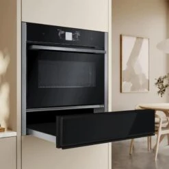 Neff N70 N24ZA11G1 14cm Built In Accessory Drawer - Black -Home Kitchen n e neff n70 n24za11g1 14cm accessory drawer lifestyle