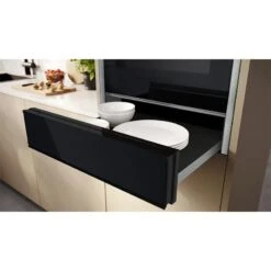 Neff N70 N24ZA11G1 14cm Built In Accessory Drawer - Black -Home Kitchen n e neff n70 n24za11g1 14cm accessory drawer open2