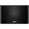 Neff N70 NL4WR21G1B Built In Microwave - Black With Graphite Grey Trim -Home Kitchen n e neff n70 nl4wr21g1b built in microwave clean