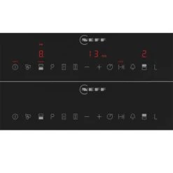 Neff N70 T63TDX1L0 30cm Flex Induction Hob With Home Connect - Black With Steel Trim -Home Kitchen n e neff n70 t63tdx1l0 30cm induction hob controls