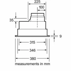 Neff N30 D5655X1GB 53cm Canopy Cooker Hood - Metallic Silver -Home Kitchen n e neff d5655x1gb dims 2