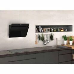 Neff N50 D65IHM1S0B 60cm Angled Glass Chimney Cooker Hood - Black - D65IHM1S0B -Home Kitchen n e neff d65ihm1s0b 4