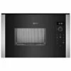 Neff N50 HLAWD53N0B Built-In Microwave - Black With Steel Trim -Home Kitchen n e neff hlawd53n0b