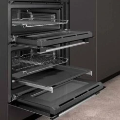 Neff N50 J1ACE4HN0B Built-Under Double Electric Oven - Stainless Steel -Home Kitchen n e neff j1ace4hn0b 4