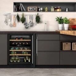 Neff N70 KU9213HG0G Built-Under 60cm Wine Cooler - Black -Home Kitchen n e neff ku9213hg0g 3