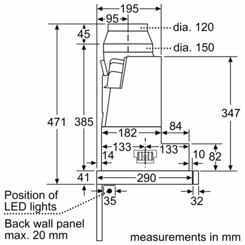 Neff N70 D49ML54N1B 90cm Telescopic Cooker Hood - Stainless Steel 10 Neff N70 D49ML54N1B 90cm Telescopic Cooker Hood - Stainless Steel - Image 8