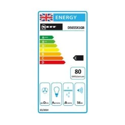 Neff N30 D5655X1GB 53cm Canopy Cooker Hood - Metallic Silver -Home Kitchen neff d5655x1gb 3