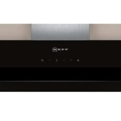 Neff N50 D65IHM1S0B 60cm Angled Glass Chimney Cooker Hood - Black - D65IHM1S0B -Home Kitchen neff d65ihm1s0b 1