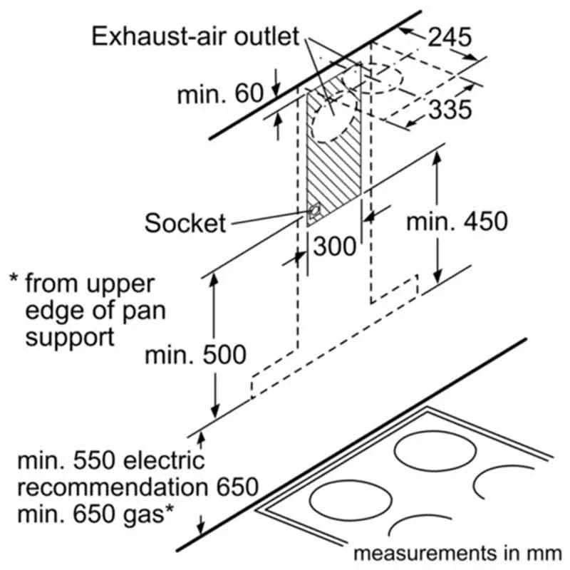 Neff N70 D95BMP5N0B 90cm Box Design Chimney Cooker Hood - Stainless Steel 9 Neff N70 D95BMP5N0B 90cm Box Design Chimney Cooker Hood - Stainless Steel - Image 7