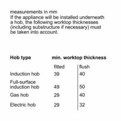 Neff N50 J1ACE4HN0B Built-Under Double Electric Oven - Stainless Steel -Home Kitchen neff n50j1ace4hn0b surface thickness installation guide