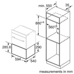 Neff N50 N1AHA02N0B 29cm Built-In Warming Drawer - Stainless Steel -Home Kitchen neff n1aha02n0b dims 2