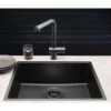 Reginox New York 1 Bowl Integrated Sink - Jet Black - NEW YORK 50X40 JB -Home Kitchen new york 50x40 sink black