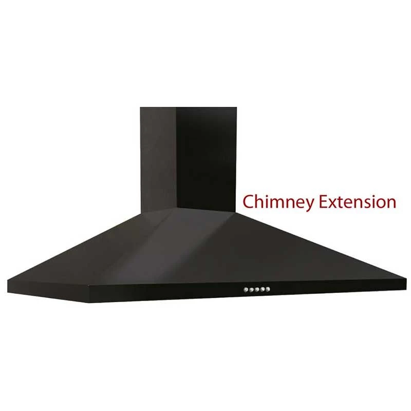 Prima Chimney Hood Extension - Black - PRCH900 3 Prima Chimney Hood Extension - Black - PRCH900