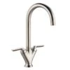 Prima V Shape Dual Lever Mixer Tap - Brushed Steel - BPR1058 -Home Kitchen p r prima bpr1058 tap