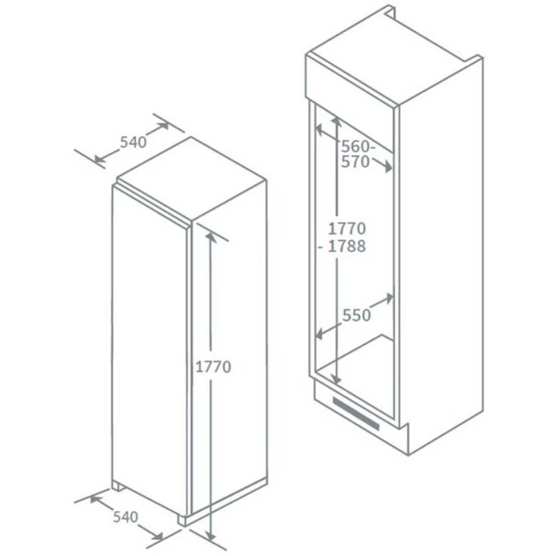 Prima Built-in Larder Fridge - PRRF210 4 Prima Built-in Larder Fridge - PRRF210 - Image 2