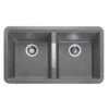 Rangemaster Paragon 2 Bowl Igneous Granite Kitchen Sink - Chroma Grey - PAR3641CG/ -Home Kitchen par3641cg 1