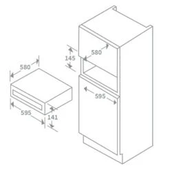 Prima+ 14cm Warming Drawer Stainless Steel - PRWD002 7 Prima+ 14cm Warming Drawer Stainless Steel - PRWD002 -Home Kitchen prima prdw002 installation dimensions