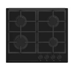 Prima+ 60cm Gas On Glass Hob - Black - PRGH218