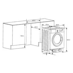 Prima 7kg 1400rpm Washing Machine - PRLD370 7 Prima 7kg 1400rpm Washing Machine - PRLD370 -Home Kitchen prima prld370 fitting dimensions