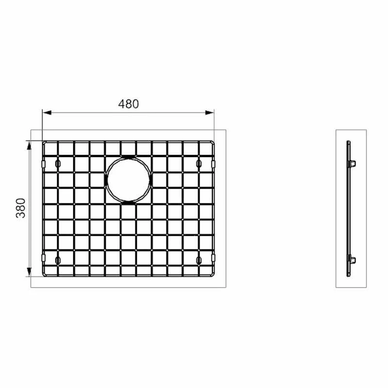 Reginox Miami Stainless Steel Sink Bottom Plate - Gold - R 3009 50X40 GOLD BP 4 Reginox Miami Stainless Steel Sink Bottom Plate - Gold - R 3009 50X40 GOLD BP - Image 2