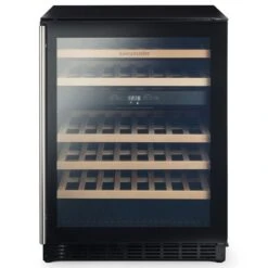 Rangemaster 60CM Dual Zone Wine Cooler - Black - RDZ6046BL/
