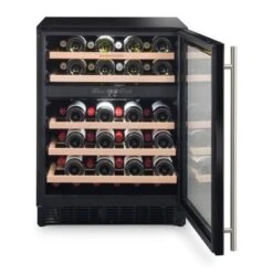 Rangemaster 60CM Dual Zone Wine Cooler - Black - RDZ6046BL/ -Home Kitchen r d rdz6046bl 3