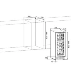 Rangemaster 30CM Dual Zone Wine Cooler - Stainless Steel - RWC3018SS/ 13 Rangemaster 30CM Dual Zone Wine Cooler - Stainless Steel - RWC3018SS/ -Home Kitchen r w rwc3018ss 6