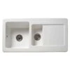 Reginox Regi-Ceramic 1.5 Bowl Kitchen Sink - White - RL 501 CW -Home Kitchen rl501cw