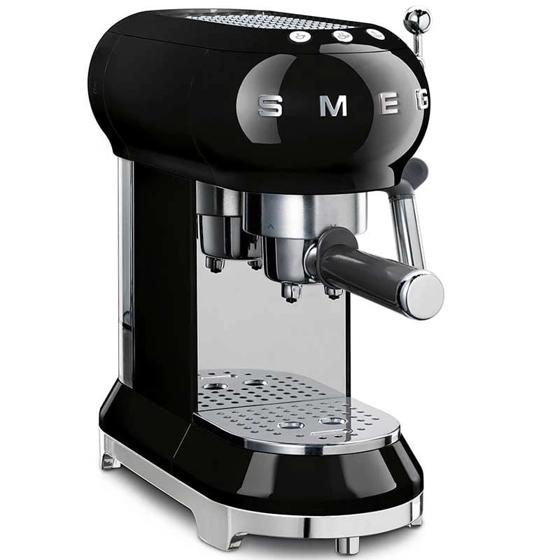 Smeg Retro Style Espresso Coffee Machine - Black - ECF01BLUK 4 Smeg Retro Style Espresso Coffee Machine - Black - ECF01BLUK - Image 2