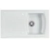 Thomas Denby Sonnet 1 Bowl Reversible Ceramic Single Bowl Kitchen Sink & Drainer - White - SO1BWT