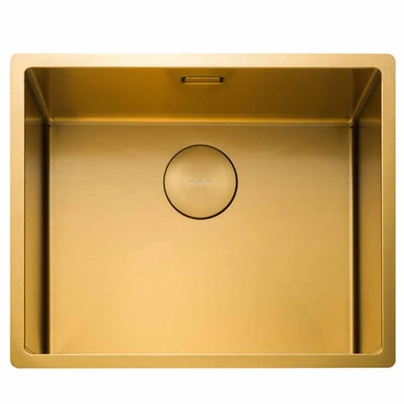 Rangemaster Spectra 1 Bowl Stainless Steel Kitchen Sink - Gold - SPE50GL/ 5 Rangemaster Spectra 1 Bowl Stainless Steel Kitchen Sink - Gold - SPE50GL/ - Image 3