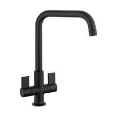 Rangemaster Aquaquad Dual Lever Monobloc Kitchen Tap - Matt Black - TAQ2MB/