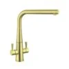 Rangemaster Conical Dual Lever Monobloc Kitchen Tap - Brushed Brass - TCO1BB/ -Home Kitchen t c tco1bb