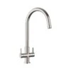 Rangemaster Monorise Dual Lever Monobloc Kitchen Tap - Brushed Chrome - TMR1BF/ -Home Kitchen t m tmr1bf 1